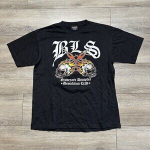 Black Label Society Shirt Mens XL Black Graveyard Demolition Y2K Streetwear 2005